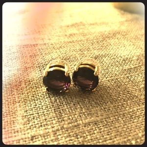 Kate Spade bubble stud earrings in amethyst